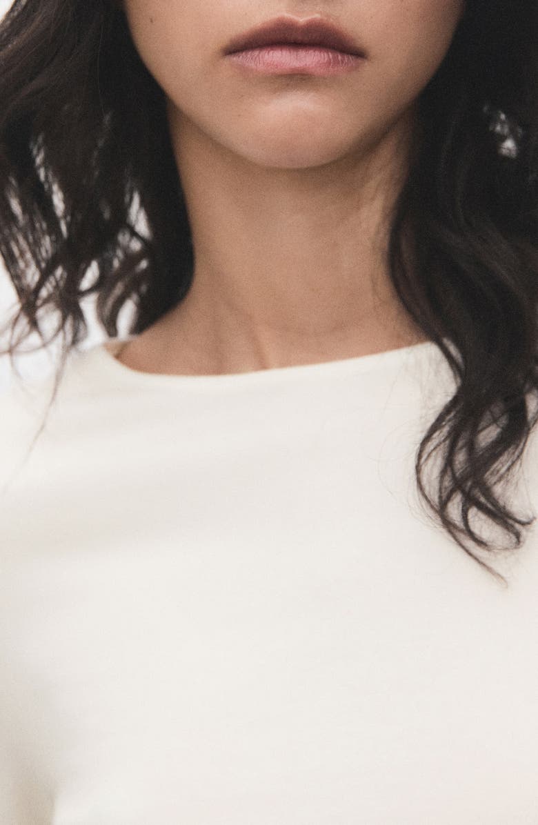 MANGO Fine Knit Sweater, Alternate, color, Ecru