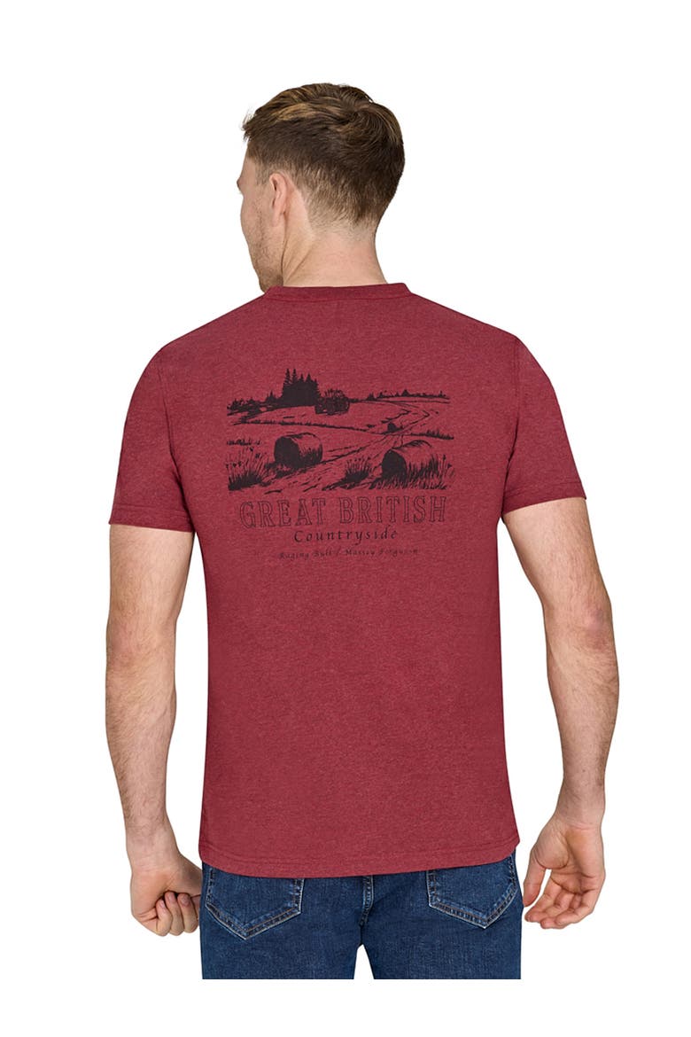 MF Field Back Print T-Shirt, Alternate, color, Claret