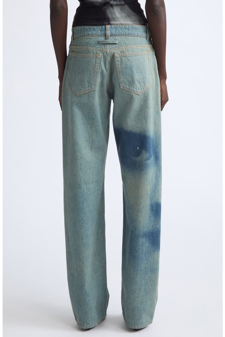 Straight Leg Jeans, Alternate, color, INDIGO/ BEIGE