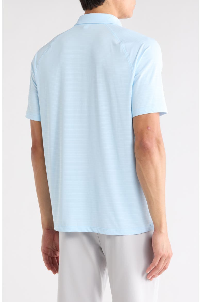 Ribbed Interlock Active Polo, Alternate, color, SERENITY SKY