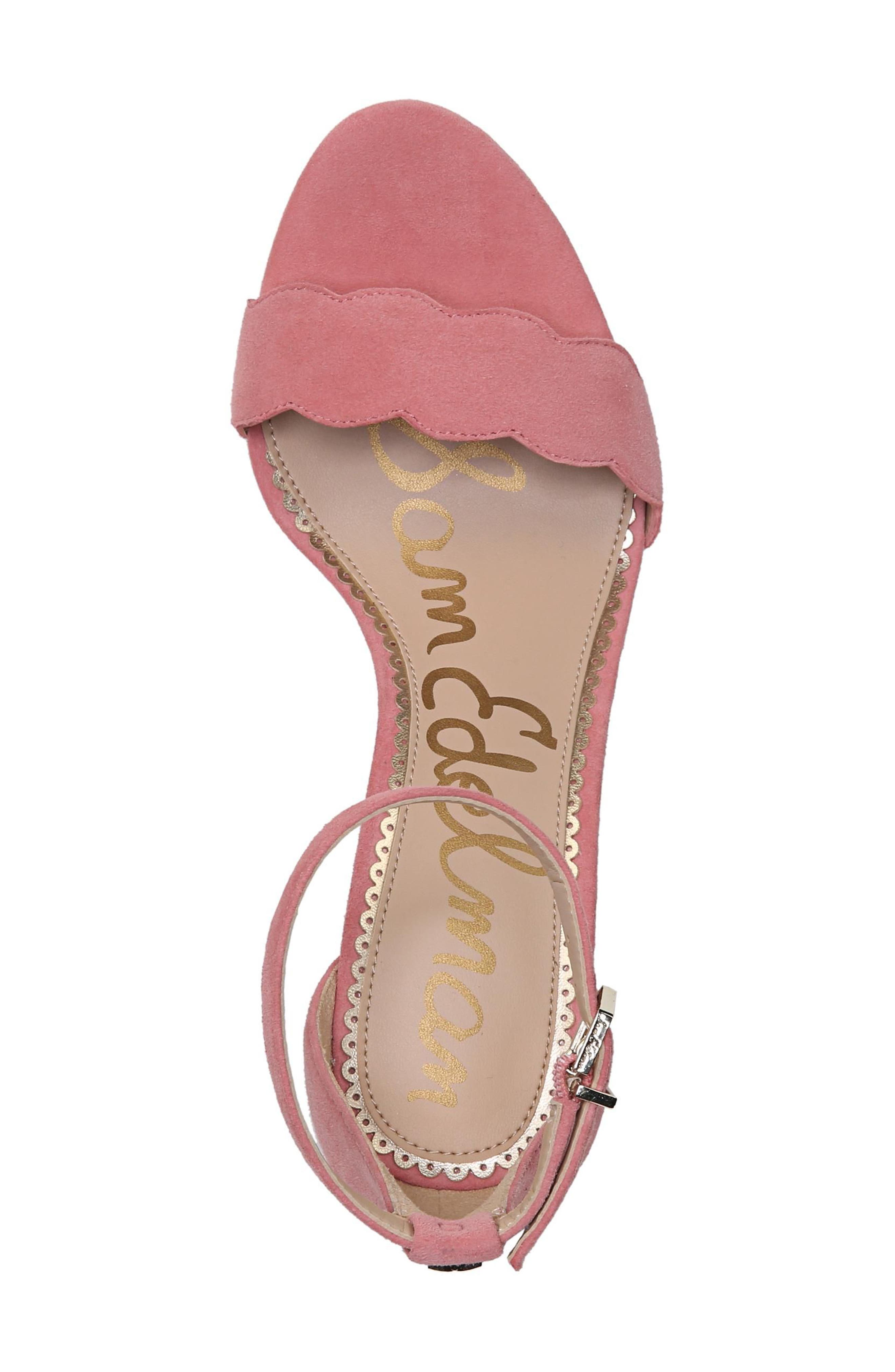 Odila Sandal, Alternate, color, PINK LEMONADE SUEDE