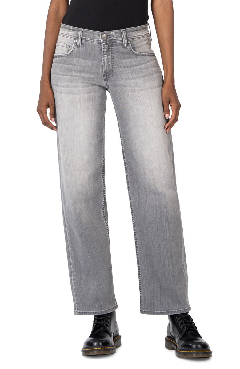KUT from the Kloth High Waist Straight Leg Jeans, Main, color, 