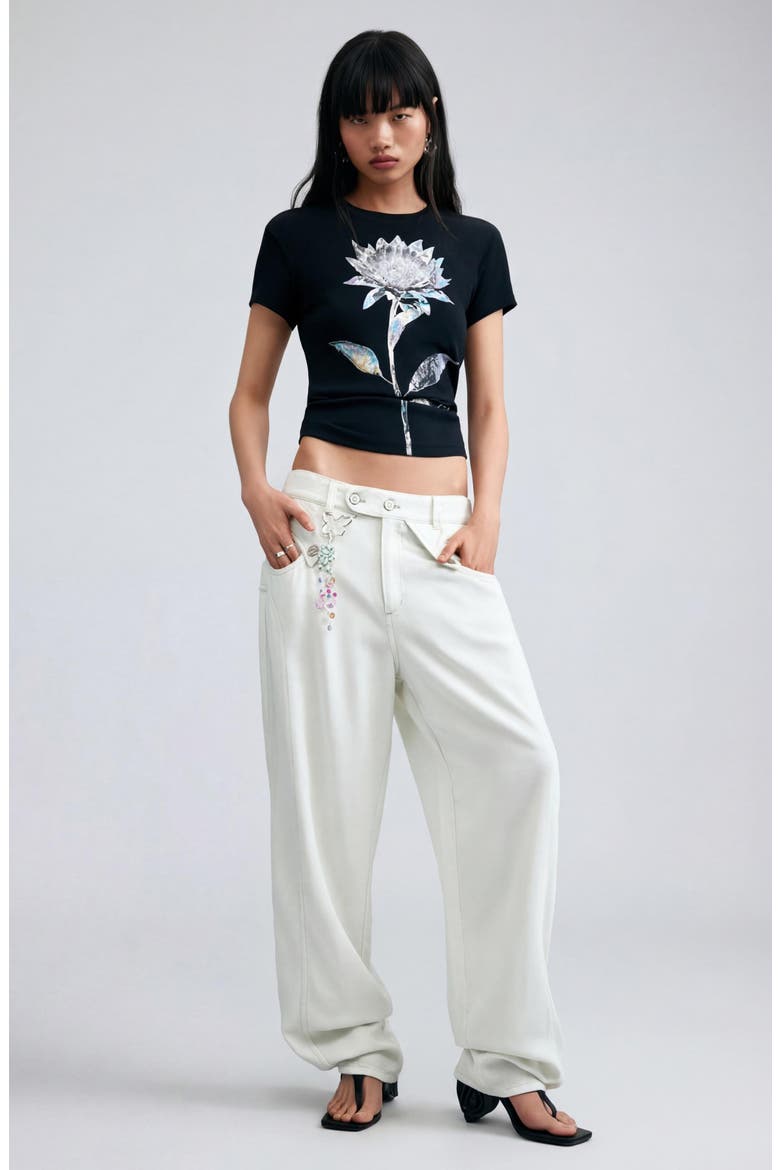 Wide Leg Pants, Alternate, color, OFF WHITE