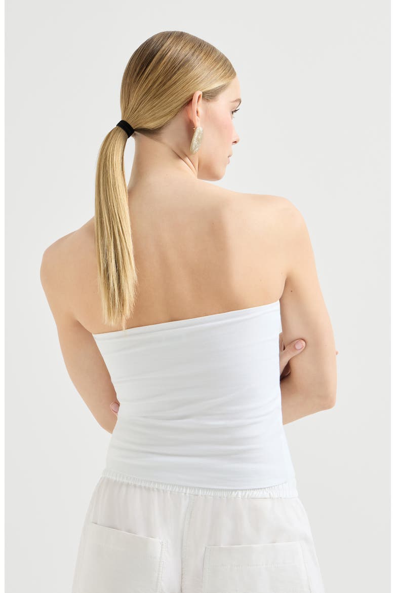 Bandeau top, Alternate, color, White