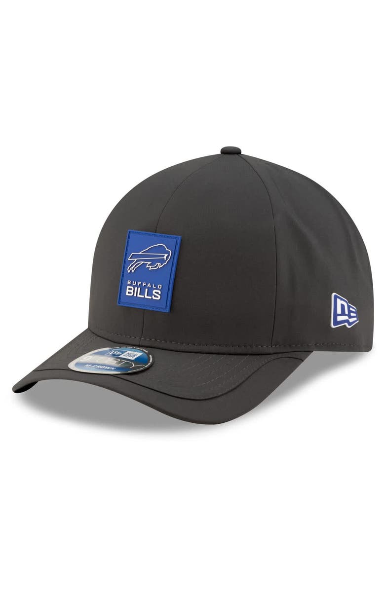 New Era Men's New Era Charcoal Buffalo Bills 2025 Sideline Cold Weather 9FORTY M-Crown Adjustable Hat, Main, color, Charcoal