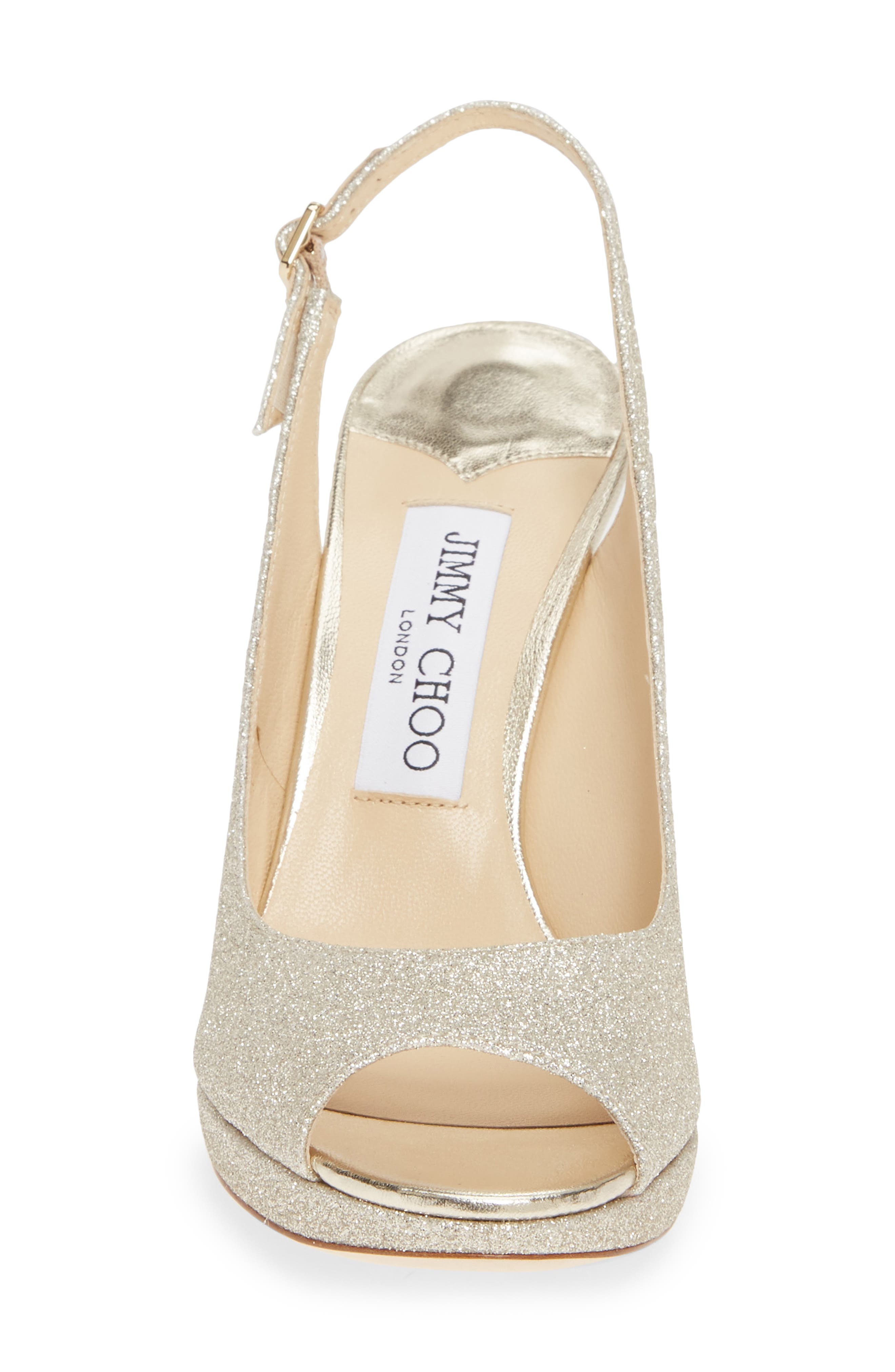 Jimmy Choo Nova Metallic Slingback Sandal, Alternate, color, 