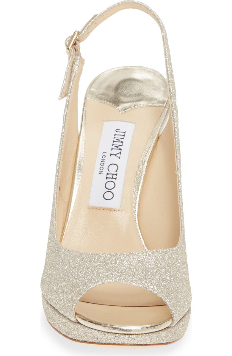 Jimmy Choo Nova Metallic Slingback Sandal, Alternate, color,