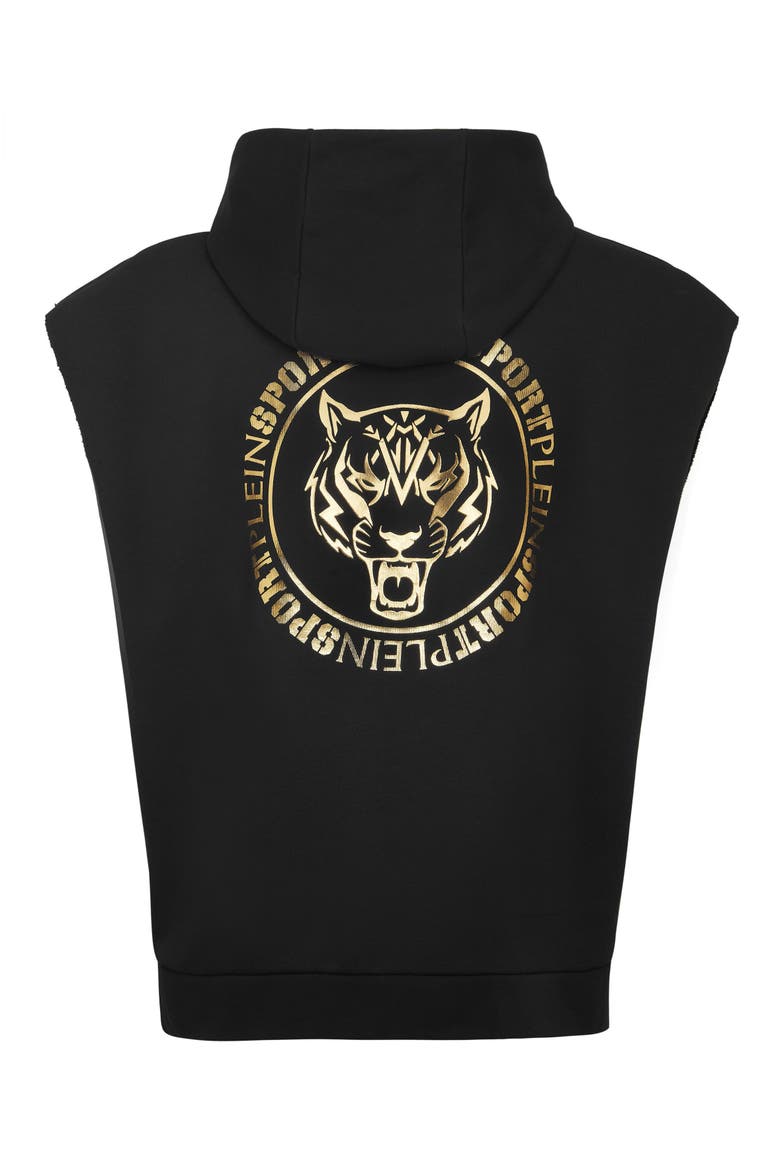 Hooded Sweatshirt Men, Alternate, color, black/lightgold