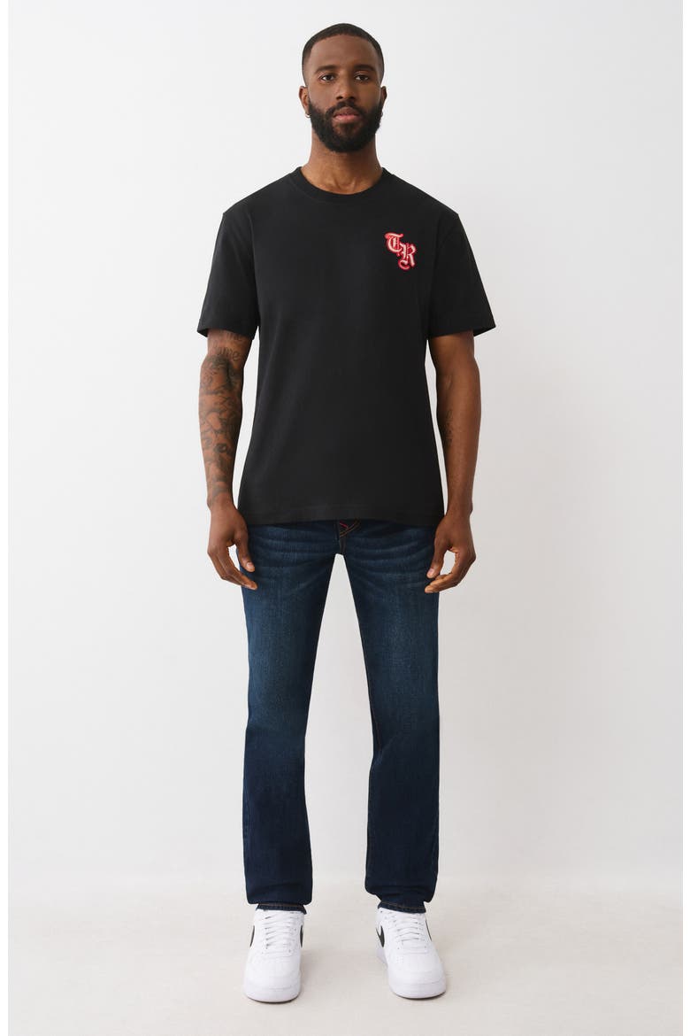 Geno Slim Leg Jeans, Alternate, color, DARK MAHOGANY WOOD WASH