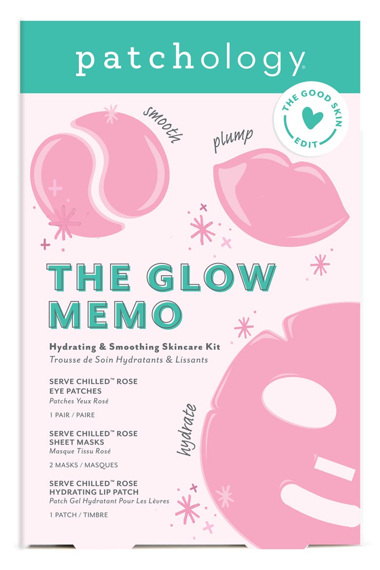 The Glow Memo Hydrating & Smoothing Skincare Kit, Alternate, color, NO COLOR