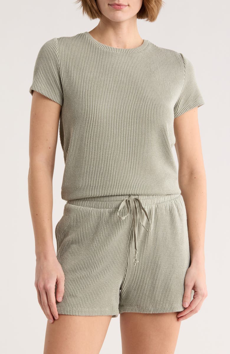 Bobeau Rib T-Shirt, Main, color, Seagrass