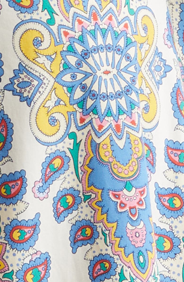 Etro Cotton Poplin Midi Dress, Alternate, color, 