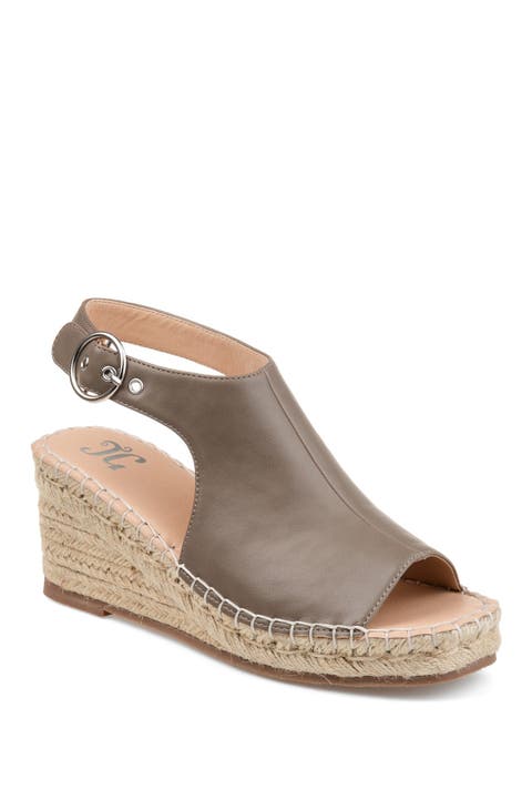 JOURNEE Crew Espadrille Wedge Sandal