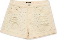 Truce Kids' Embellished Distressed Shorts