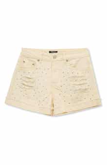 Truce Kids' Embellished Distressed Shorts