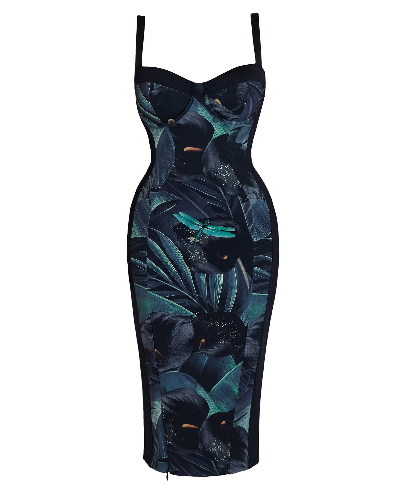 Mega Sculpting Seamed Midi Dress - image 2