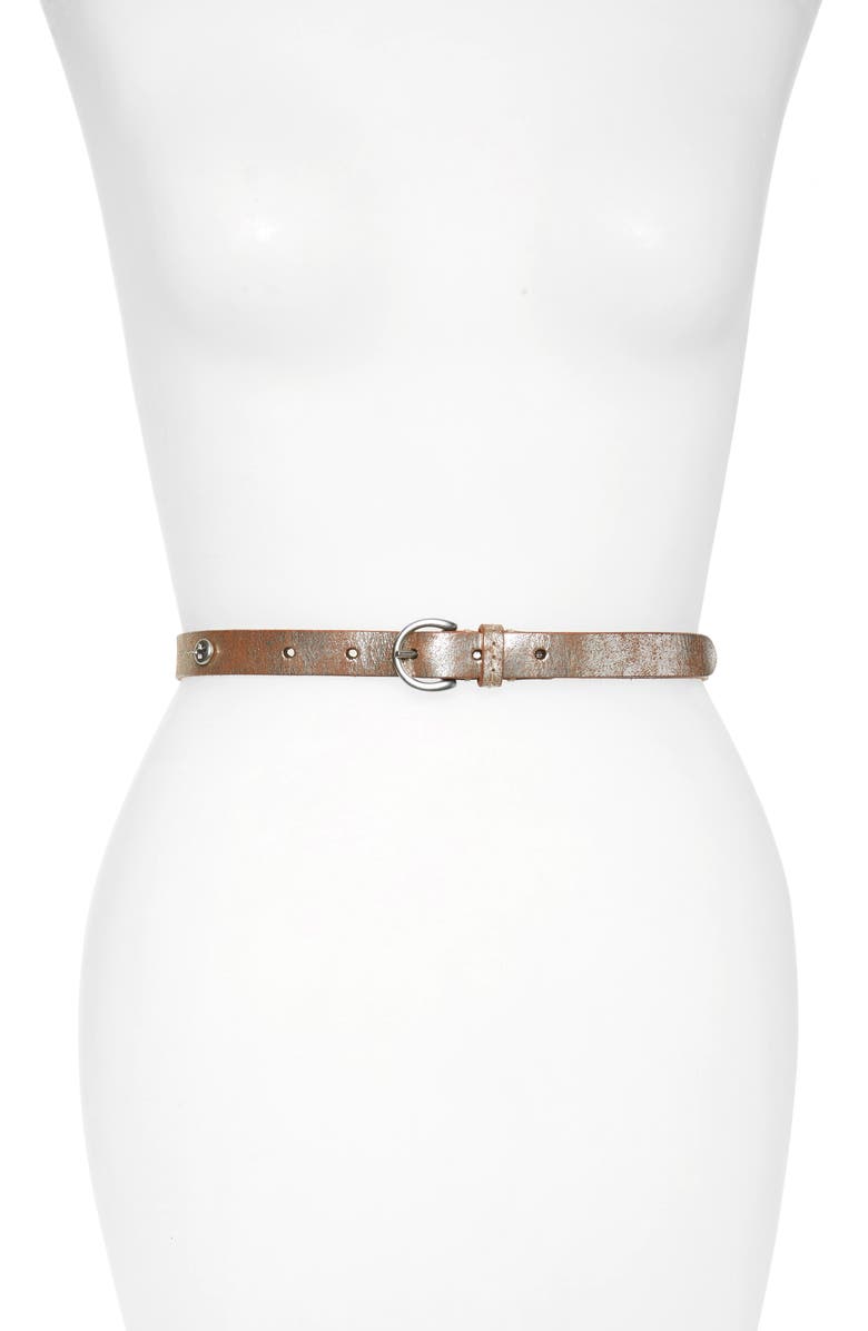 Frye Panel Industrial Leather Belt, Main, color,