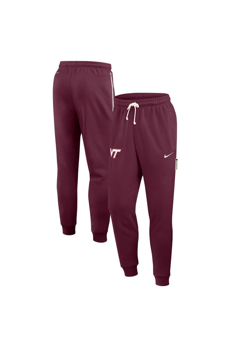 Men's Nike Maroon Virginia Tech Hokies 2025 Sideline Performance Taper Pants, Alternate, color, Maroon