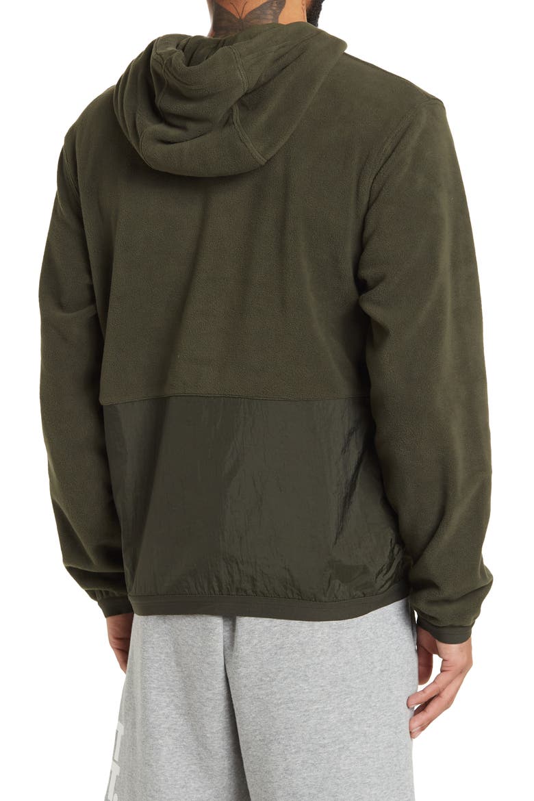 Sportswear Just Do It Embroidered Polar Fleece Pullover Hoodie, Alternate, color, SEQUOI/MDOLIV