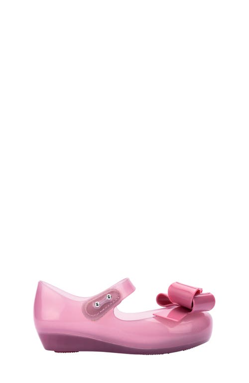 Mini Melissa Kids' Ultragirl Classy Bow Mary Jane Flat In Purple