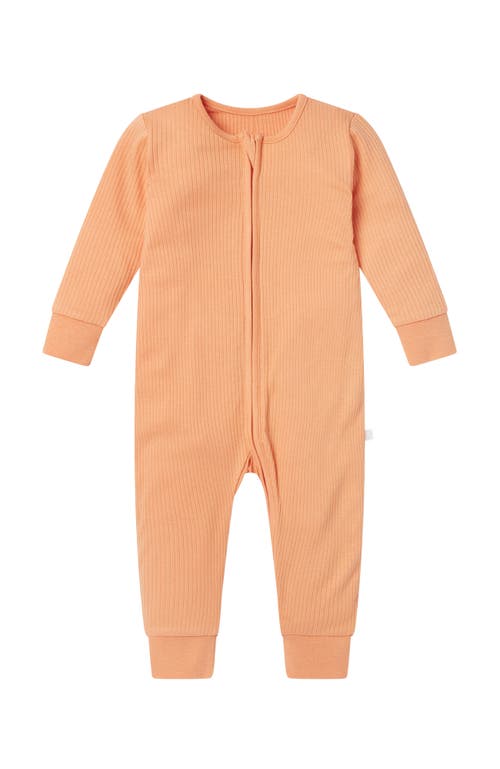 Mori Ribbed Two Way Zip-up Sleepsuit In Multi