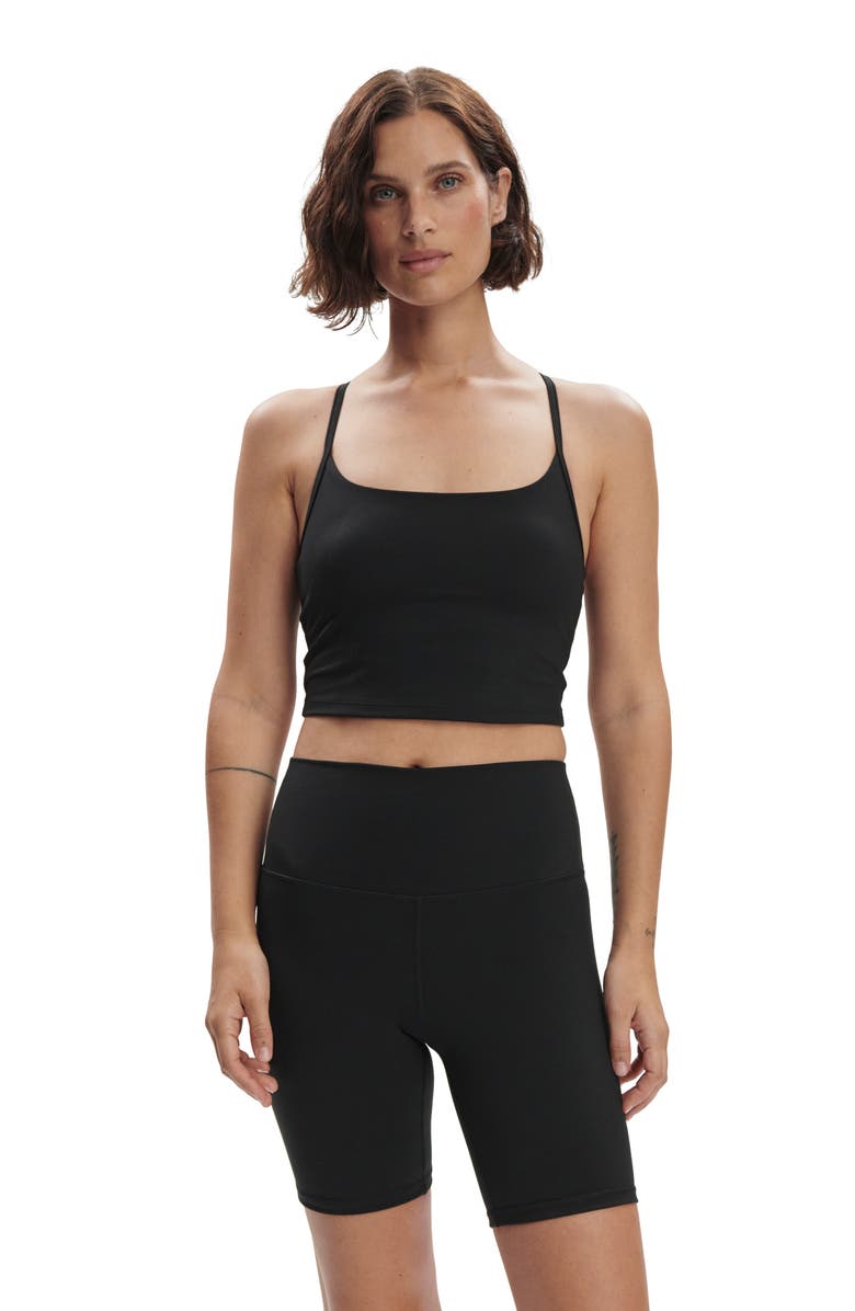 Varley Freesoft High Waist Bike Shorts, Alternate, color, Black