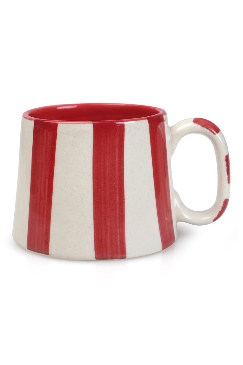 Stripe Mug, Main, color, RED