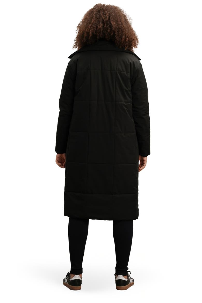 The Puffer Maternity & Baby Wearing Coat, Alternate, color, Black