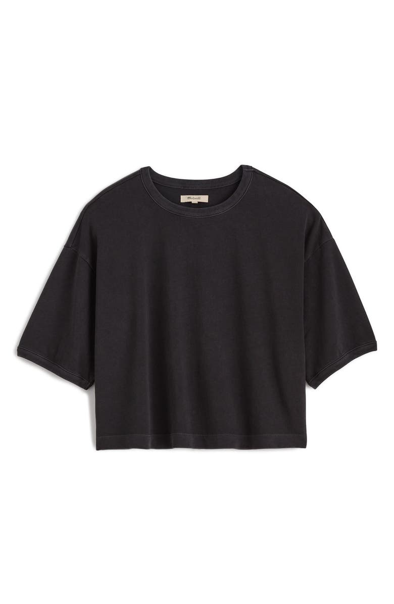 Madewell Relaxed Boxy T-Shirt, Alternate, color, Black Coal