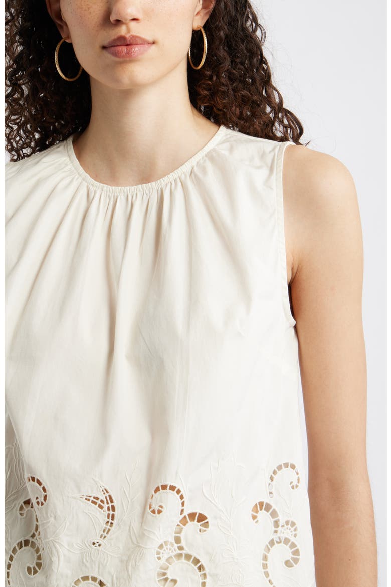 Schiffly Sleeveless Top, Alternate, color, IVORY TOFU