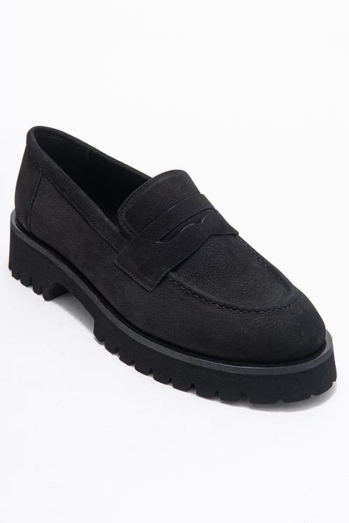 Forever & Always Shoes Vionel Leather Loafer In Black