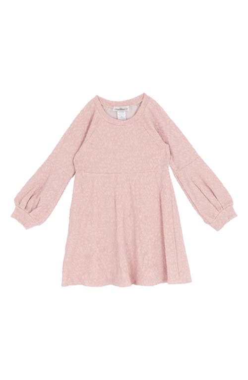 Rare Editions Kids' Textured Dress & Faux Fur Vest Set In Pink