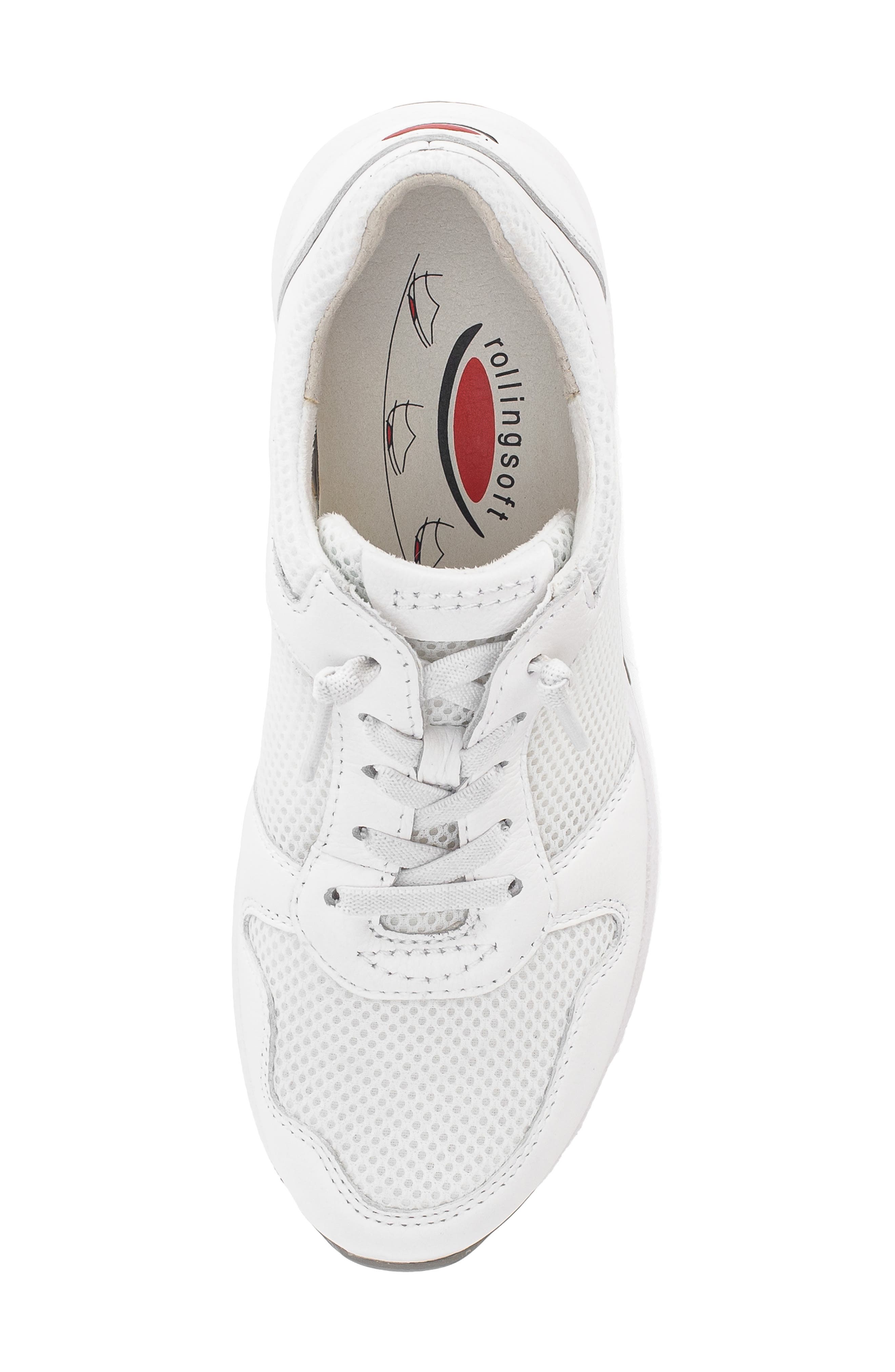 Gabor Mixed Media Sneaker, Alternate, color, 