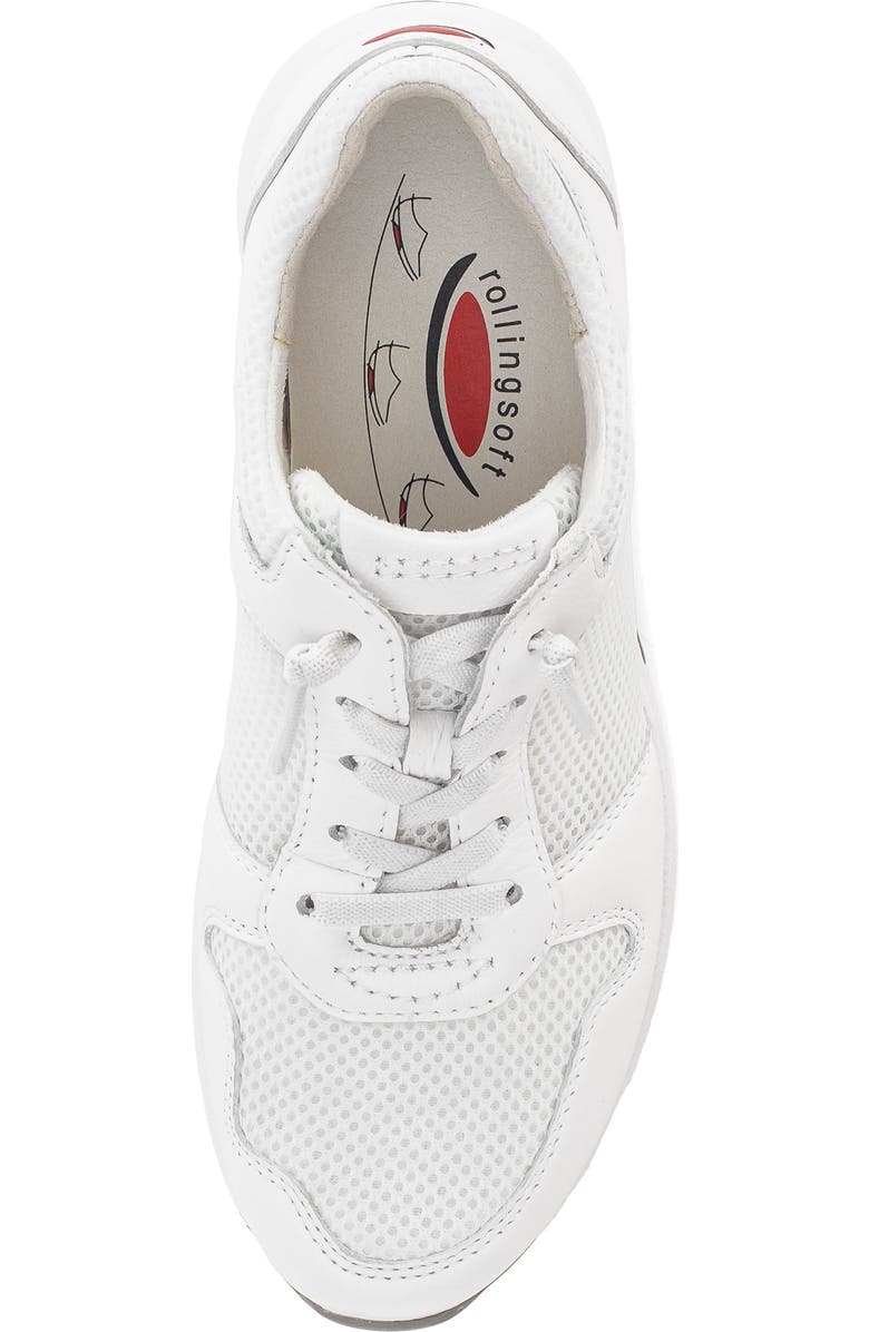 Gabor Mixed Media Sneaker, Alternate, color,