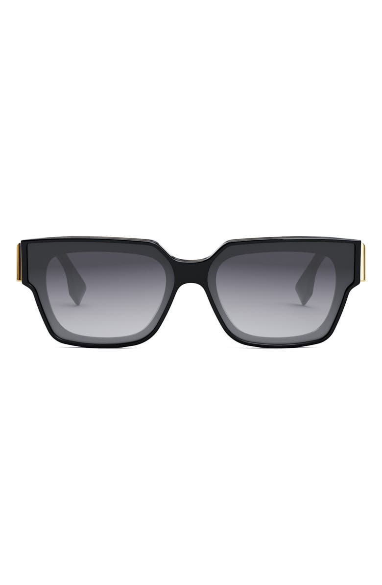 Fendi 'Fendi First 63mm Rectangular Sunglasses, Main, color,