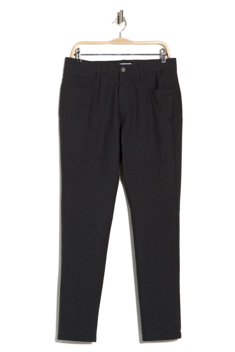 Technical Flat Front Pants, Alternate, color, CAVIAR