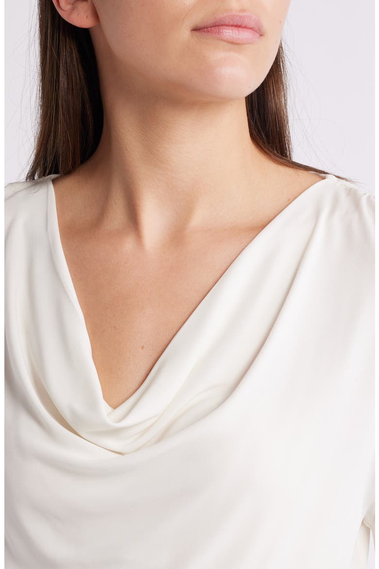 Eseyana Cowl Neck Top, Alternate, color, OPEN WHT