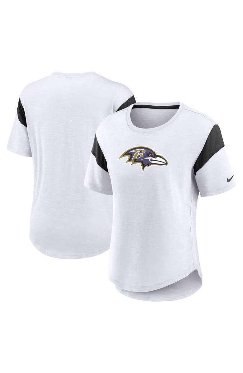 Nike Women's Nike White Baltimore Ravens Fashion Slub Top, Main, color, 