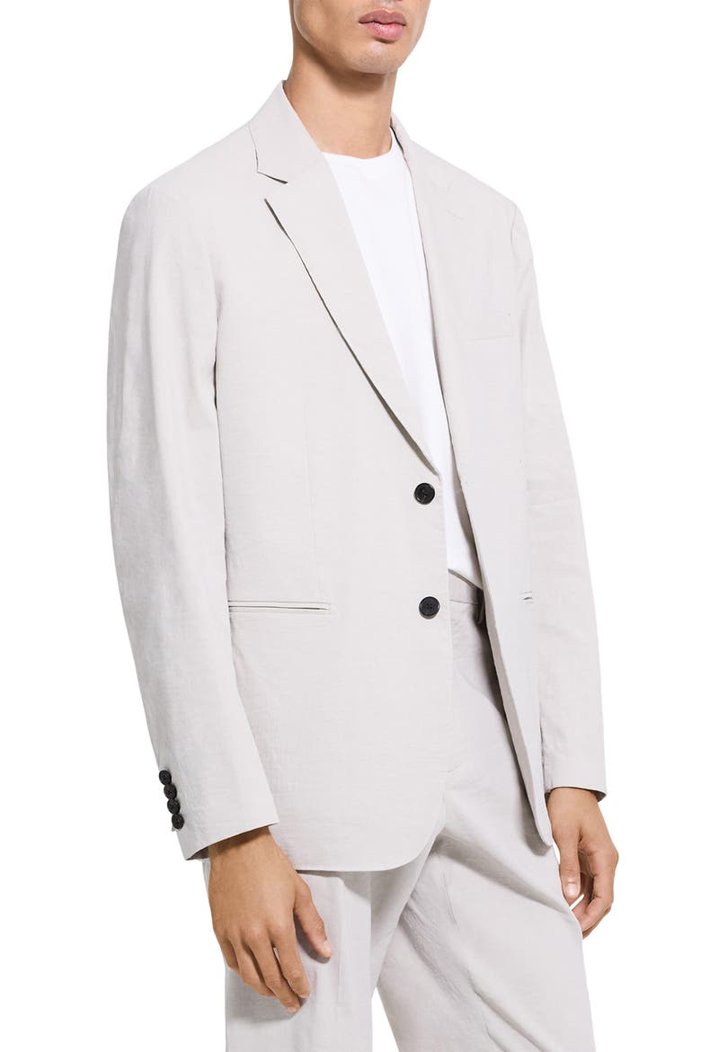 Standard Linen Blend Suit Jacket, Alternate, color, SILVER CLOUD