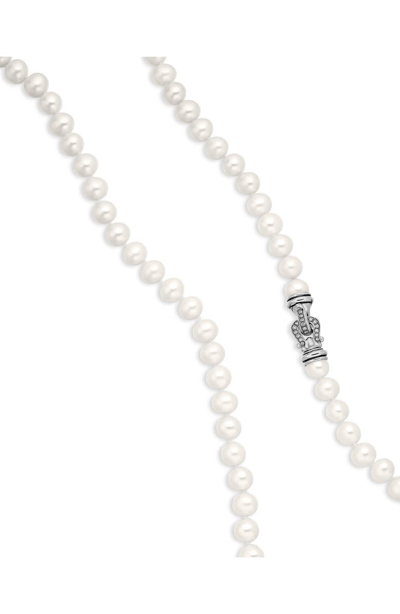 David Yurman Pearl Necklace with Diamonds, Alternate, color, 