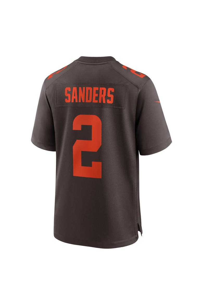Men's Nike Shedeur Sanders Brown Cleveland Browns Alternate Game Jersey, Alternate, color, Brown