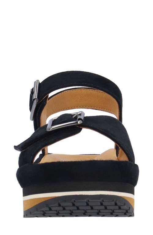 L'amour Des Pieds Vardant Platform Sandal In Black
