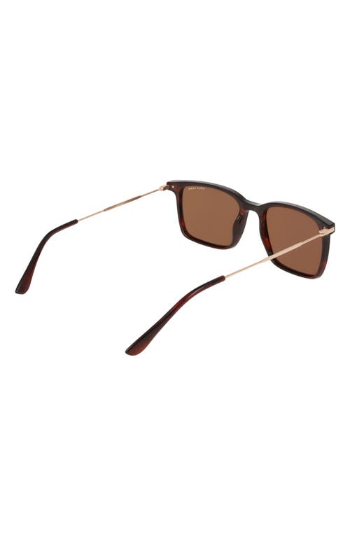 Cole Haan 55mm Rectangular Sunglasses In Brown