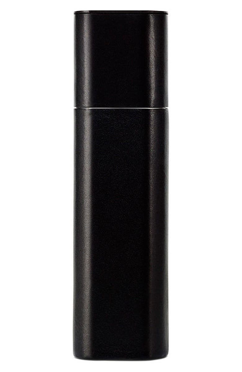 BYREDO Necessaire de Voyage Black Leather Travel Case, Main, color, 