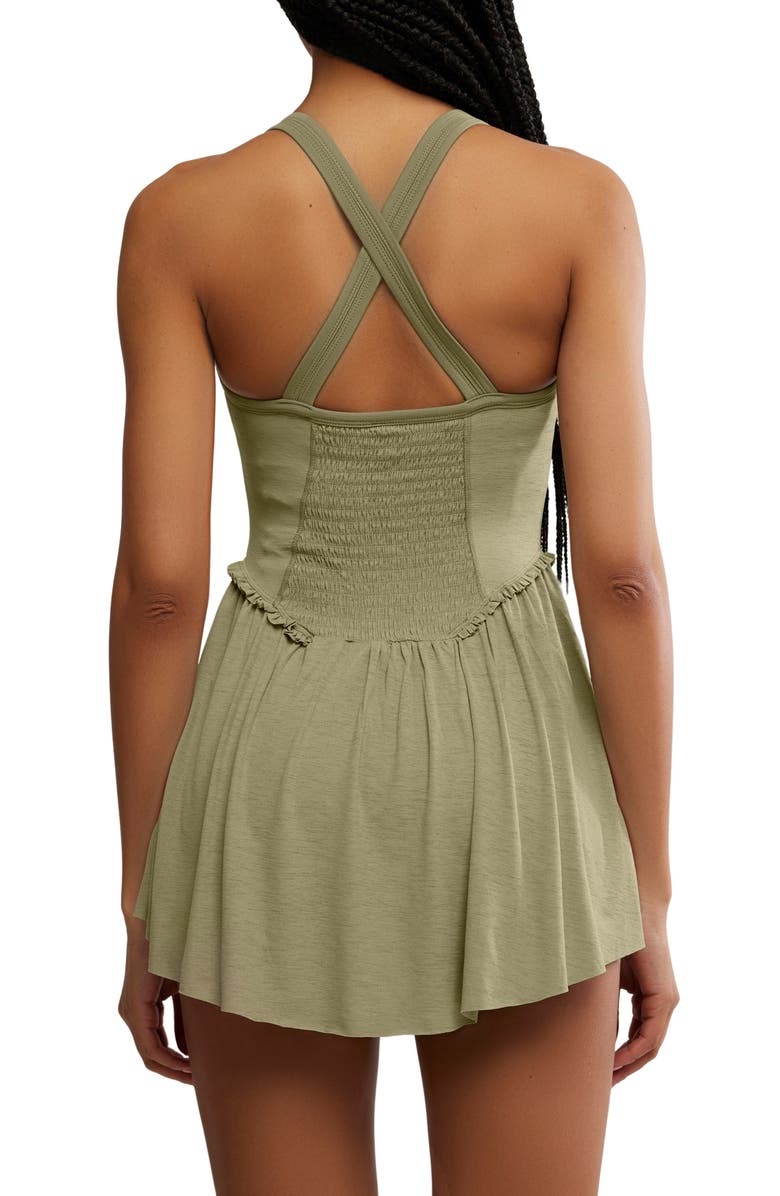 Free People FP Movement Smockin' Hot Dress, Alternate, color, Sage Stone