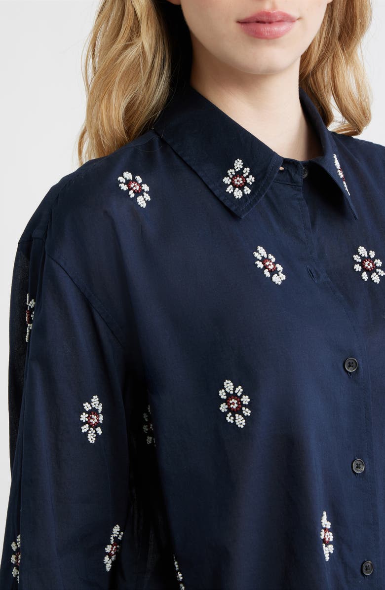 rag & bone Connie Embellished Button-Up Shirt, Alternate, color, Sal