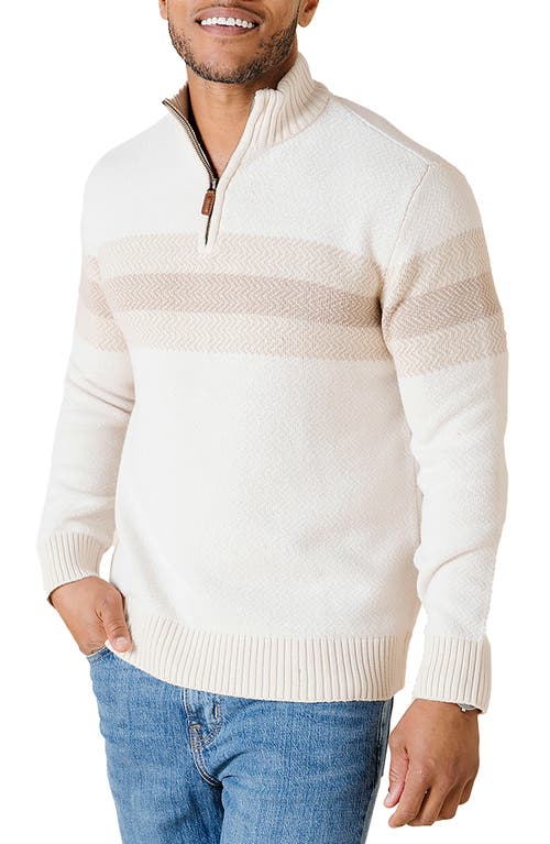 Hope & Henry Organic Half Zip Pullover Sweater In Multi