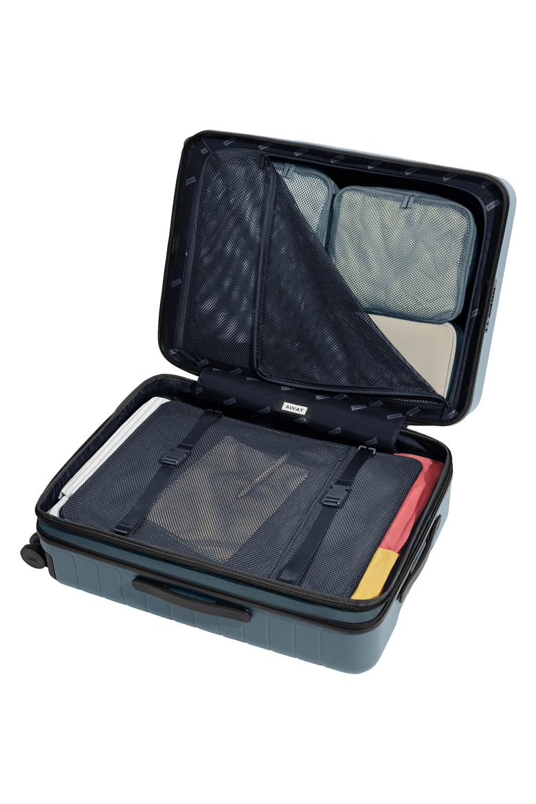 The Medium Flex Suitcase, Alternate, color, COAST BLUE