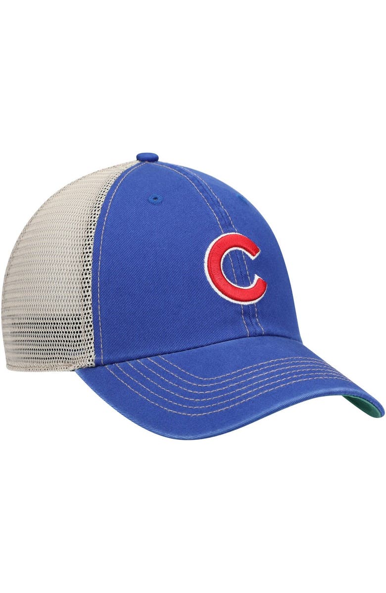 '47 Men's '47 Royal Chicago Cubs Trawler Clean Up Trucker Snapback Hat, Alternate, color, 