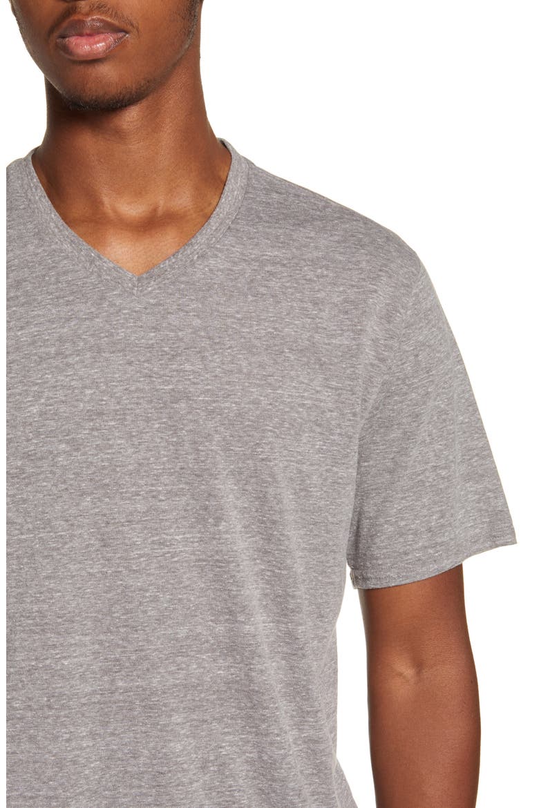 Slim Fit V-Neck T-Shirt, Alternate, color, HEATHER GREY